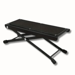 Repose pied pliant réglable 4 hauteurs – salon beauté, pédicure, pédale guitare, confort optimal