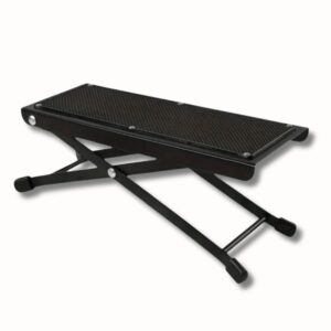 Repose pied pliant réglable 4 hauteurs – salon beauté, pédicure, pédale guitare, confort optimal