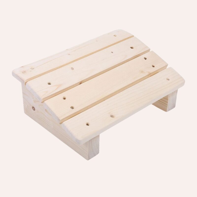 Repose-Pied Bureau Incliné 30° - Support Ergonomique Bois – Image 7