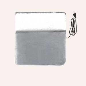 Chaussons Chauffants USB Électriques Poche Peluche Lavables Hiver Portables