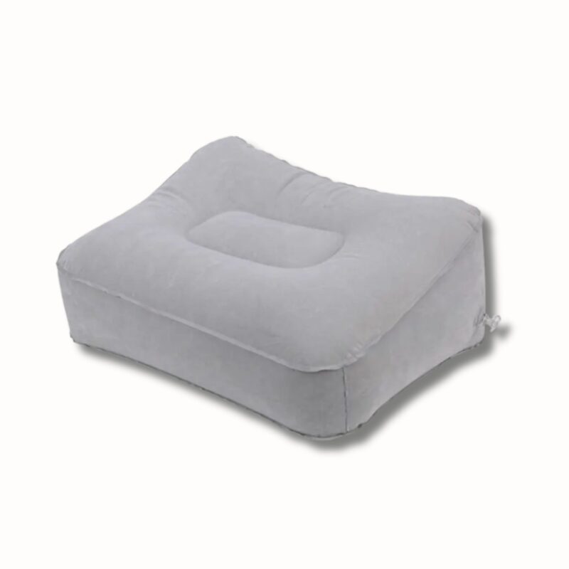 Oreiller repose pied gonflable PVC doux – coussin voyage bureau maison, confort pieds relaxants