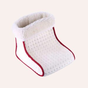 Chaussons Chauffants Électriques 24W 5 Températures Arrêt Auto 60min Lavables