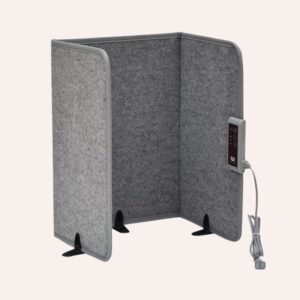 Paravent Chauffant Pliable Bureau 150W Jambes Pieds Portable 100x51cm