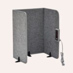 Paravent Chauffant Pliable Bureau 150W Jambes Pieds Portable 100x51cm