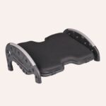 Repose-Pieds Coussin Mousse Amovible 27x16x11cm Texture Massage Pliable