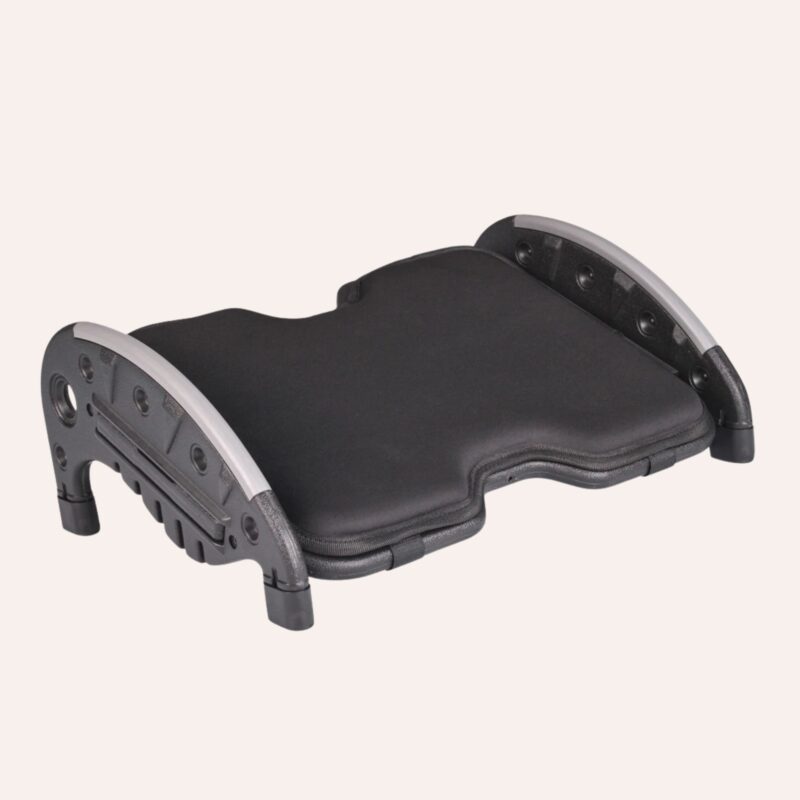 Repose-Pieds Coussin Mousse Amovible 27x16x11cm Texture Massage Pliable