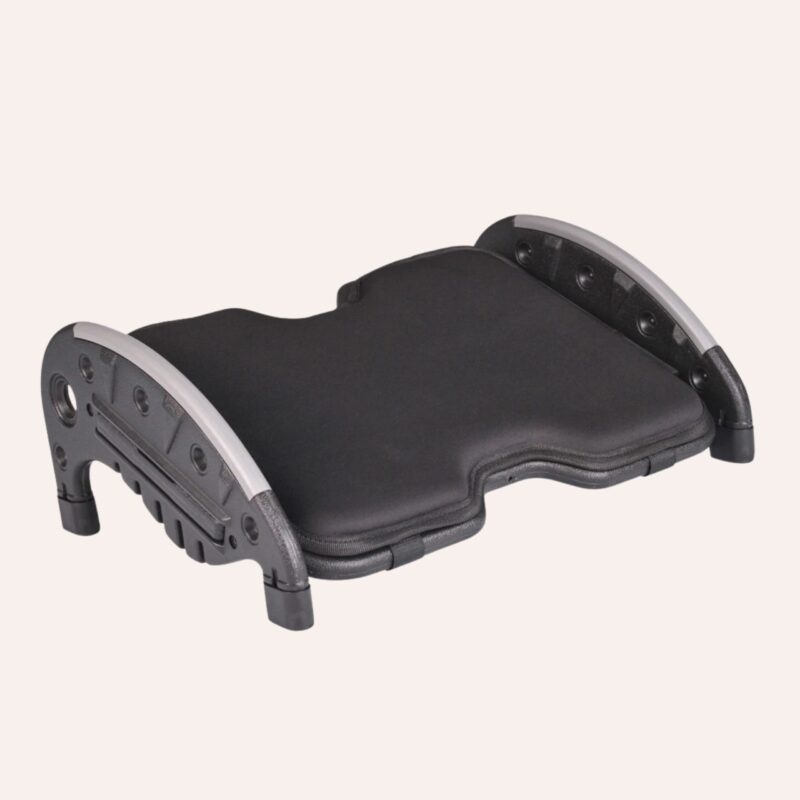 Repose-Pieds Coussin Mousse Amovible 27x16x11cm Texture Massage Pliable