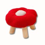 Pouf Fleur Kawaii Enfant - Repose-Pied Déco Scandinave - Repose Pied Confortable