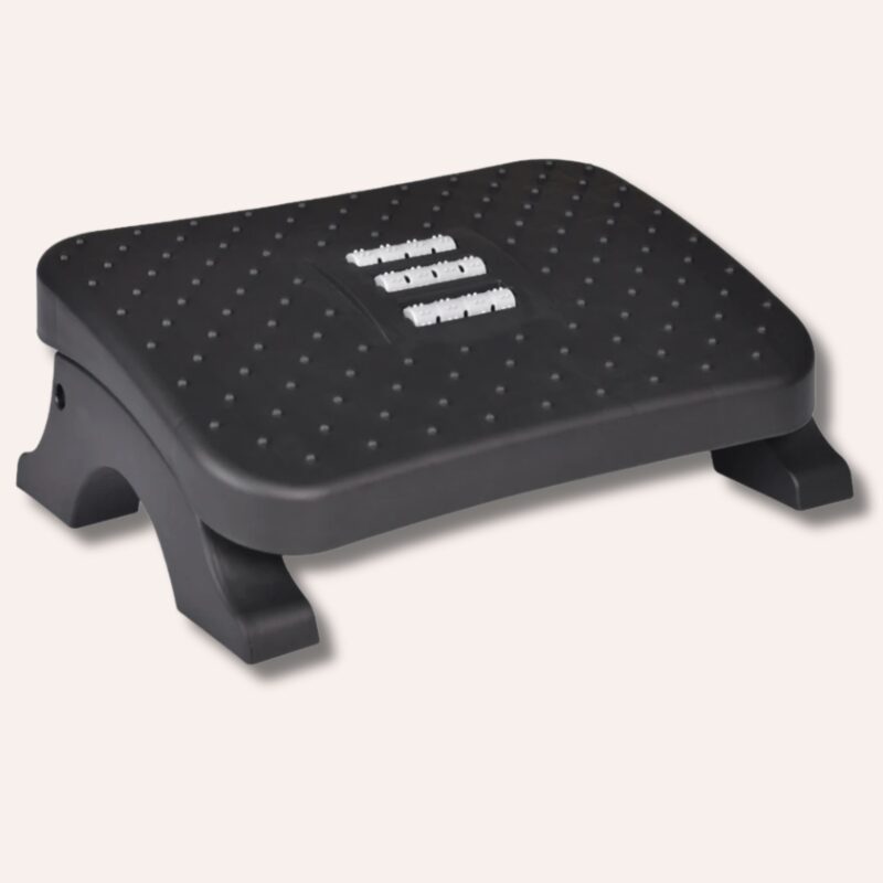Repose-Pieds Ergonomique 15"x11"x6" Rouleaux Massage 120lb Pliable Minimaliste