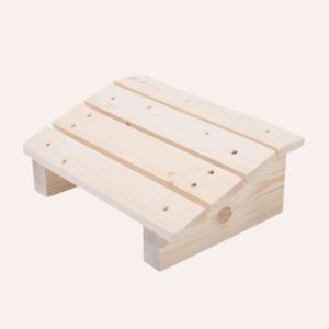 Repose-Pied Bureau Incliné 30° - Support Ergonomique Bois