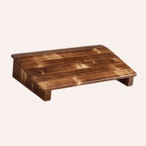Repose-Pieds Bois Surface Lisse Inclinable Bureau Gaming Salle Bain Adultes