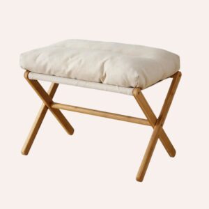 Pouf Velours Rembourré Salon Chambre Bureau Extérieur Confort Design Pratique