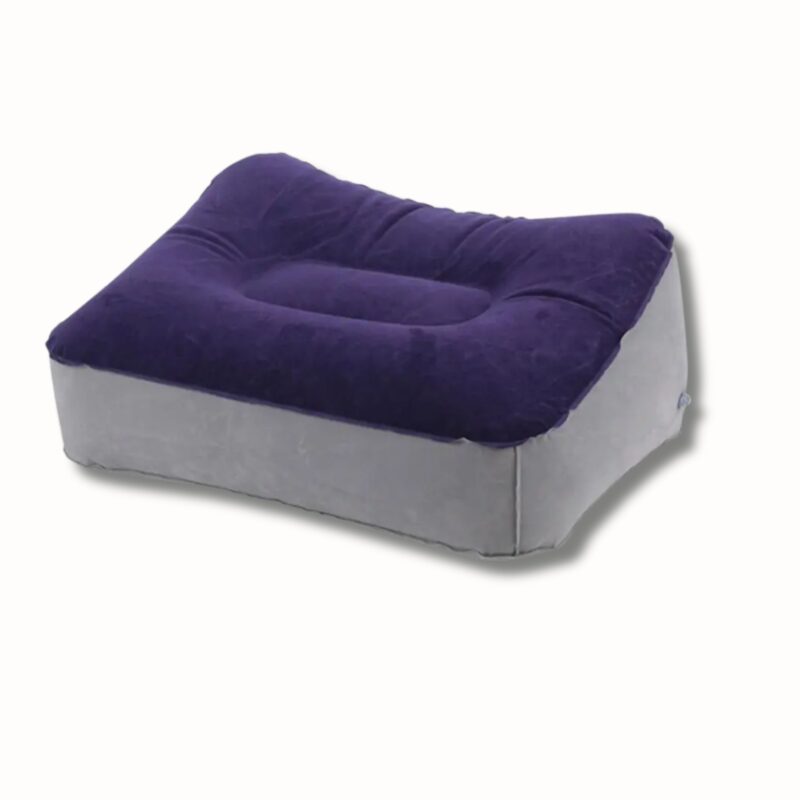Oreiller repose pied gonflable PVC doux – coussin voyage bureau maison, confort pieds relaxants – Image 3