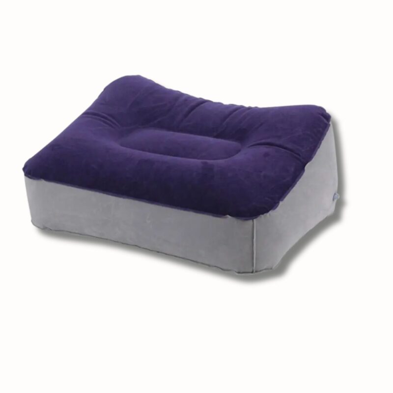 Oreiller repose pied gonflable PVC doux – coussin voyage bureau maison, confort pieds relaxants – Image 3