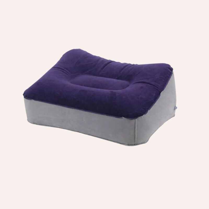 Coussin Gonflable PVC Voyage Bureau 37x30x20cm Anti-Fuite Floqué Circulation – Image 3