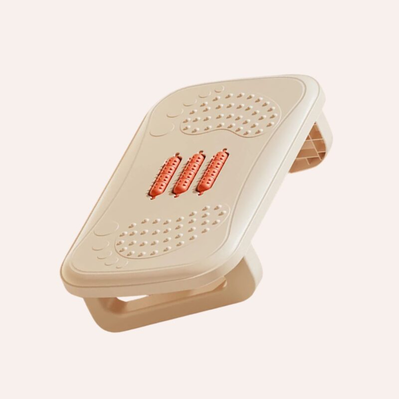 Repose-Pieds Ergonomique Rouleaux Massage Soulagement Douleur Compact Bureau – Image 3