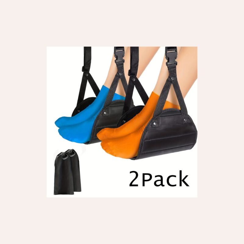 Hamac Voyage Avion Mousse Mémoire Forme Réglable 90-190cm Sac Rangement – Image 3