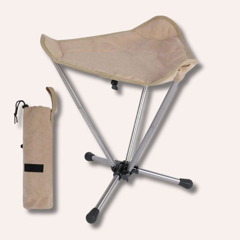 Tabouret Camping Pliable Oxford Aluminium 35x35cm Randonnée Multifonction – Image 3
