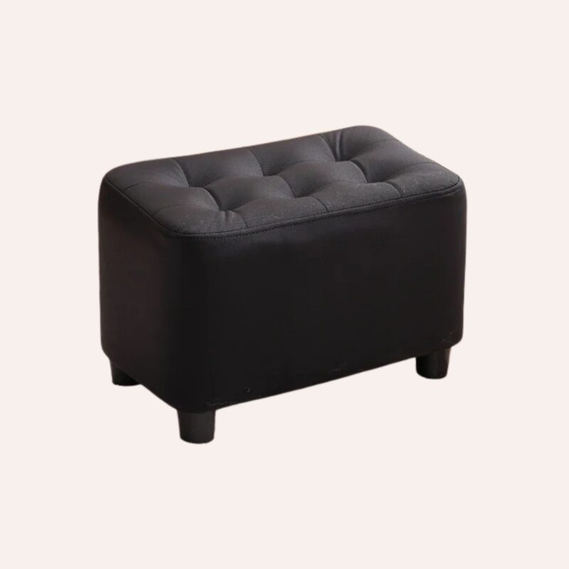Poufs Empilables Cuir Design - Tabourets Modulaires Antidérapants Salon Moderne