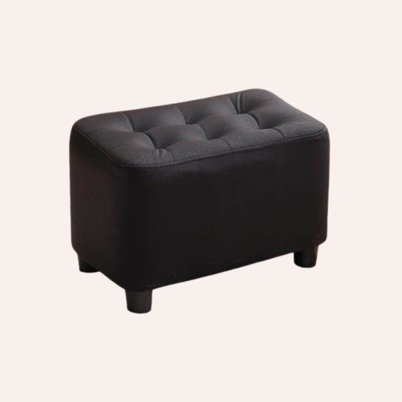 Poufs Empilables Cuir Design - Tabourets Modulaires Antidérapants Salon Moderne