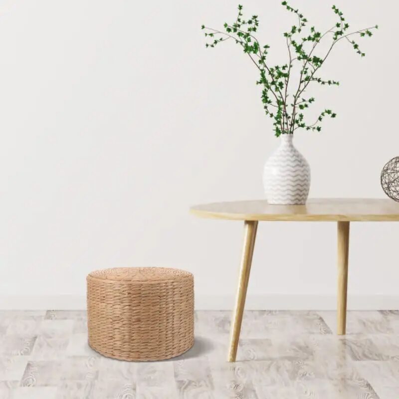 Tabouret Enfant Tissé Main Naturel - Repose-Pied Déco – Image 4