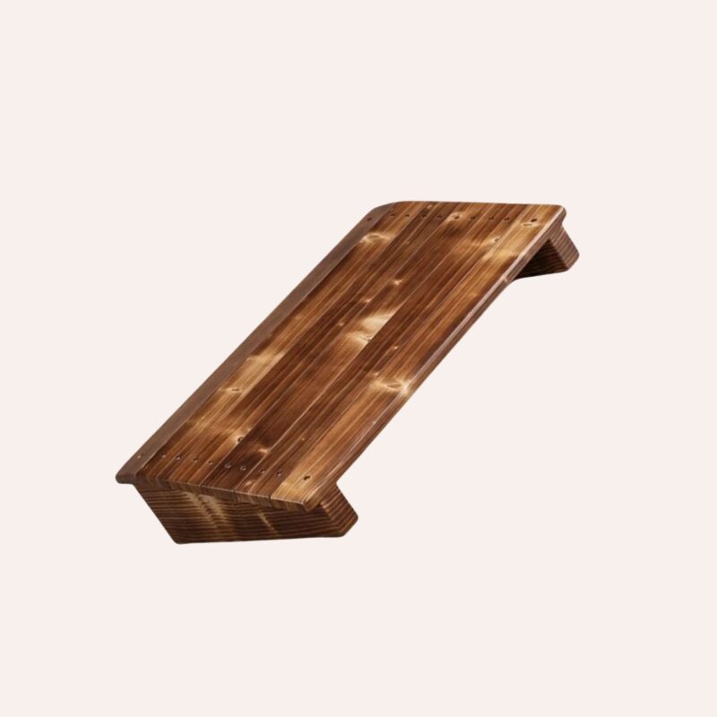 Repose-Pieds Bois Surface Lisse Inclinable Bureau Gaming Salle Bain Adultes – Image 4