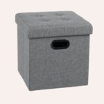 Pouf Repose-Pied Pliable avec Coffre de Rangement 38L Similicuir
