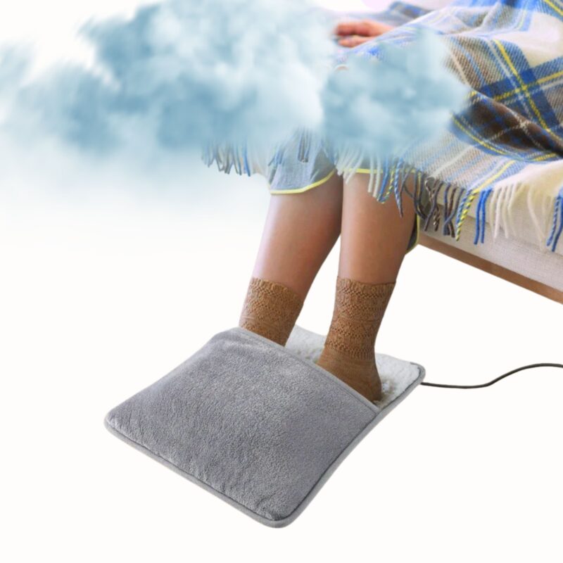 Chaussons Chauffants USB Électriques Poche Peluche Lavables Hiver Portables – Image 4