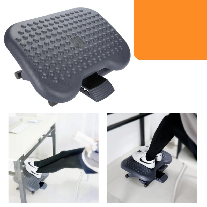 Repose-Pieds ABS 3 Hauteurs Réglables 7-15cm Anti-Myopie Circulation Portable – Image 7