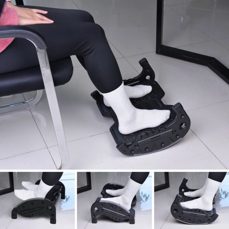 Repose-Pieds Coussin Mousse Amovible 27x16x11cm Texture Massage Pliable – Image 4