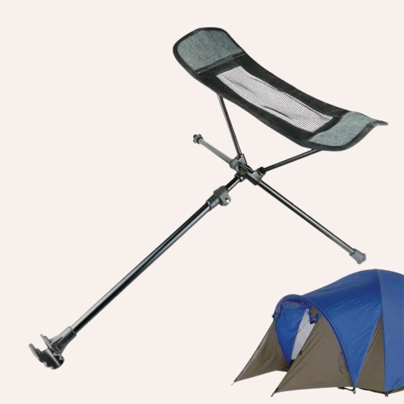 Repose-Pieds Camping Pliable Aluminium Oxford Portable Pêche Plage 420g – Image 4