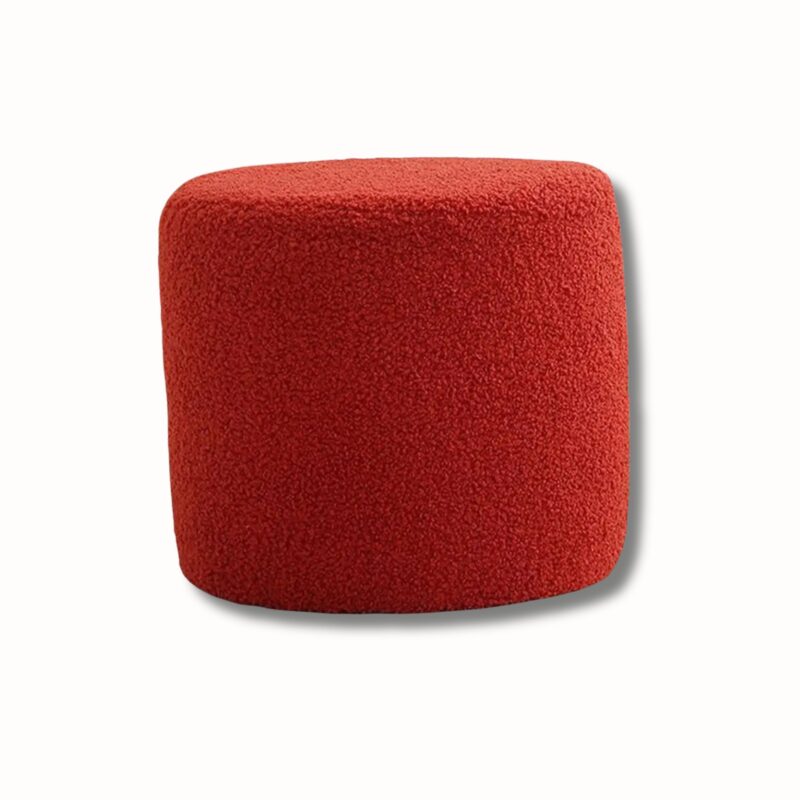 Pouf repose pied velours cube 20x19 cm tabouret stable et confortable – Image 4