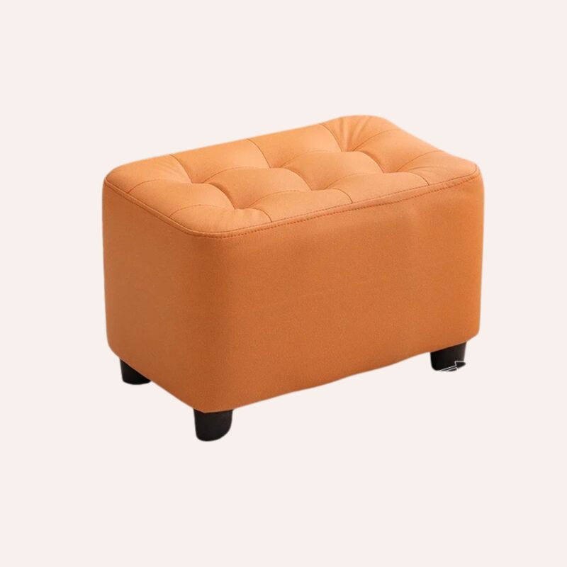 Poufs Empilables Cuir Design - Tabourets Modulaires Antidérapants Salon Moderne – Image 4