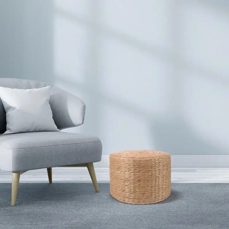 Tabouret Enfant Tissé Main Naturel - Repose-Pied Déco – Image 5