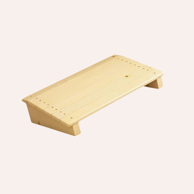 Repose-Pieds Bois Surface Lisse Inclinable Bureau Gaming Salle Bain Adultes – Image 5
