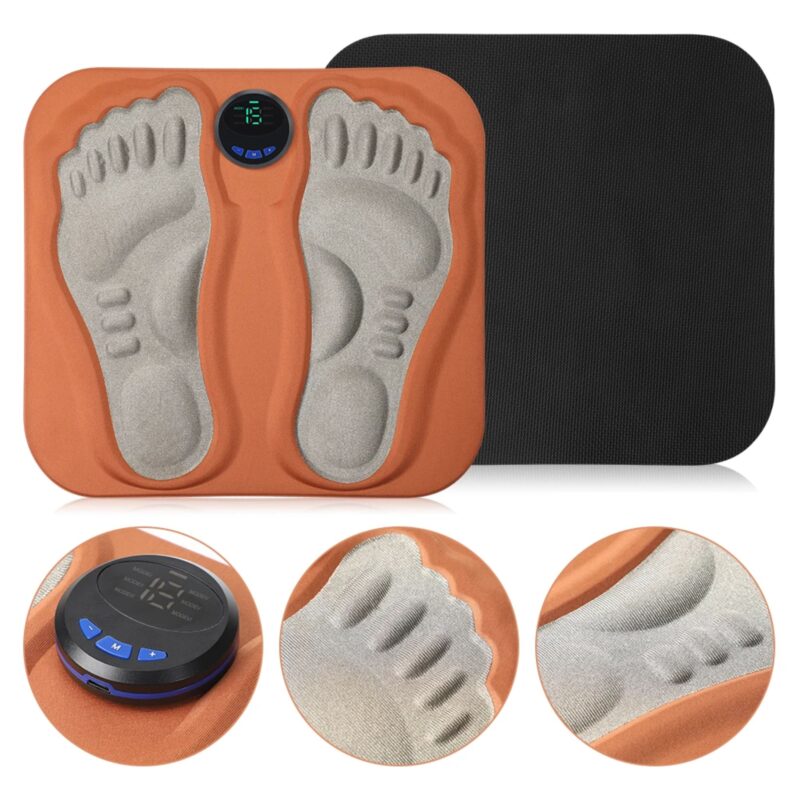 Tapis Massage TENS Électrostimulation 3D Pieds Mollets 6 Modes Pliable – Image 5