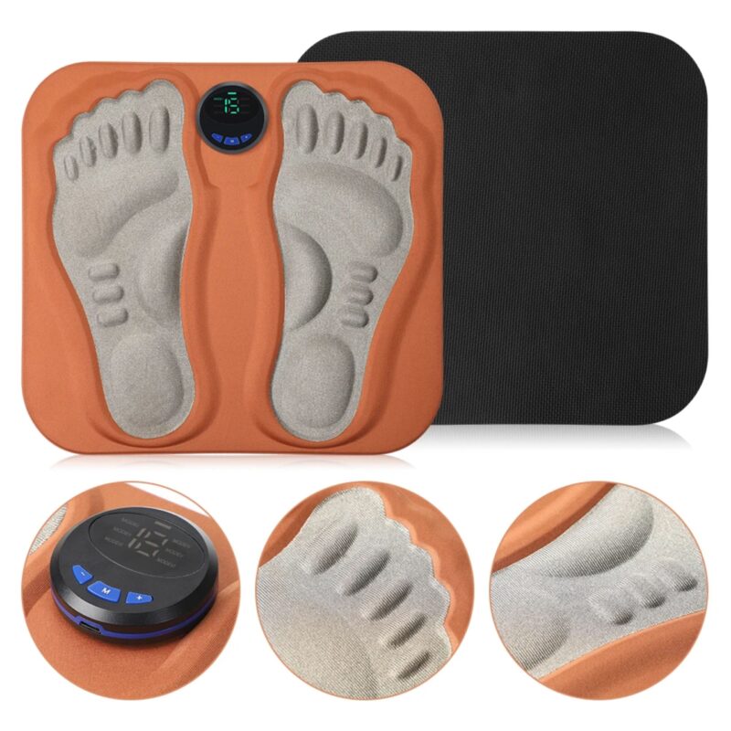 Tapis Massage TENS Électrostimulation 3D Pieds Mollets 6 Modes Pliable – Image 5