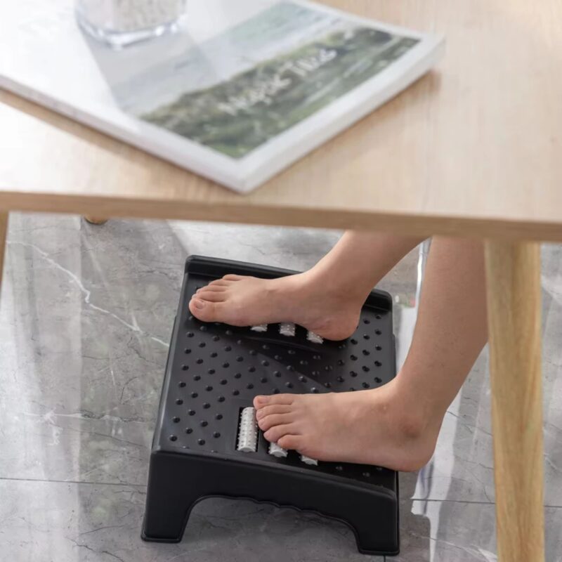 Repose-Pieds Ergonomique Bureau Antidérapant Surface Massage Soulagement Douleur – Image 5
