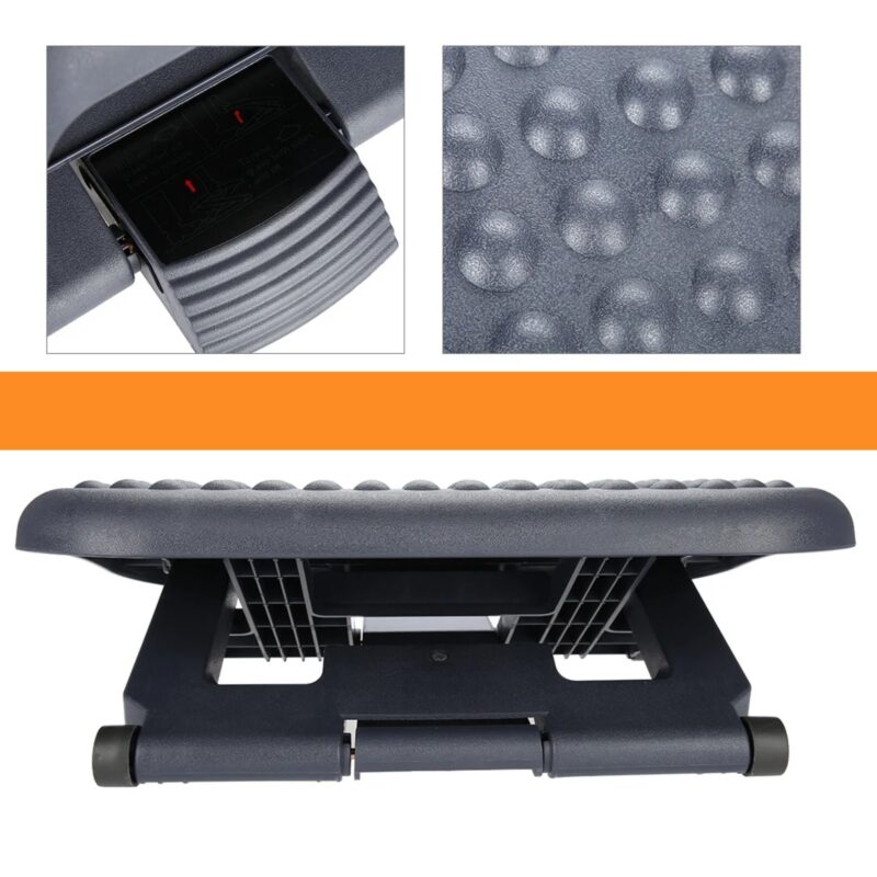 Repose-Pieds ABS 3 Hauteurs Réglables 7-15cm Anti-Myopie Circulation Portable – Image 2