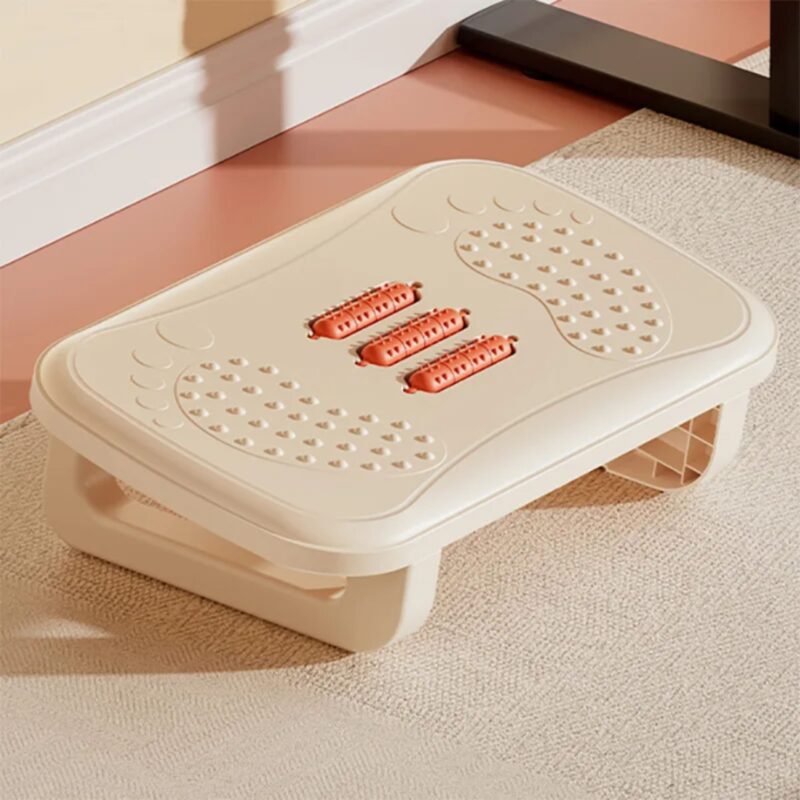 Repose-Pieds Ergonomique Rouleaux Massage Soulagement Douleur Compact Bureau – Image 5
