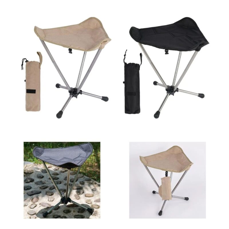 Tabouret Camping Pliable Oxford Aluminium 35x35cm Randonnée Multifonction – Image 5