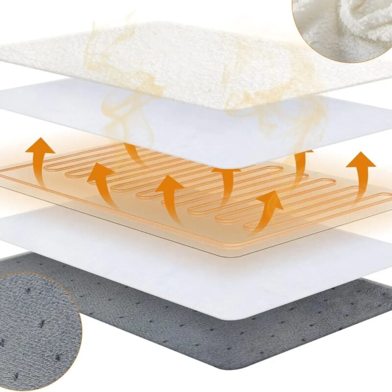 Chauffe-Pieds Électrique Botte 6 Températures 4 Minuteurs PTC Ignifuge – Image 5