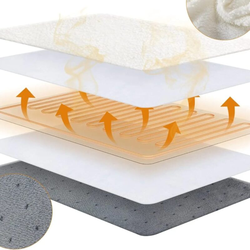 Chauffe-Pieds Électrique Botte 6 Températures 4 Minuteurs PTC Ignifuge – Image 5