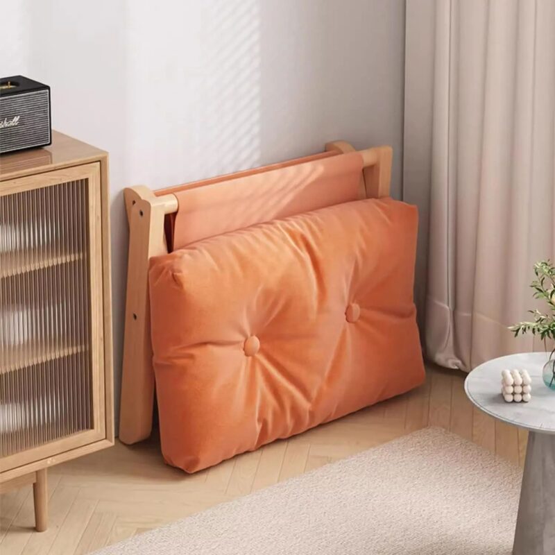 Repose-Pieds Pliable Bambou - Tabouret Multifonction Coussin Haute Résilience – Image 5