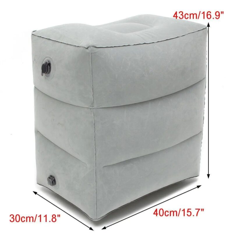 Repose-Pieds Gonflable Voyage - Coussin Avion Portable Enfant Adulte – Image 6