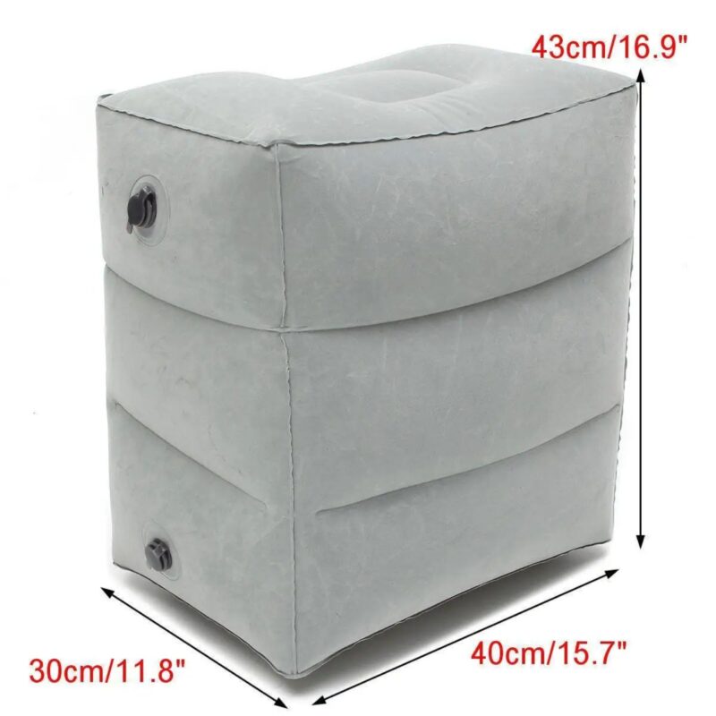 Repose-Pieds Gonflable Voyage - Coussin Avion Portable Enfant Adulte – Image 6