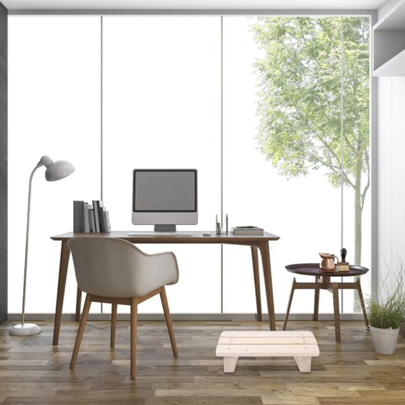 Repose-Pied Bureau Incliné 30° - Support Ergonomique Bois – Image 5