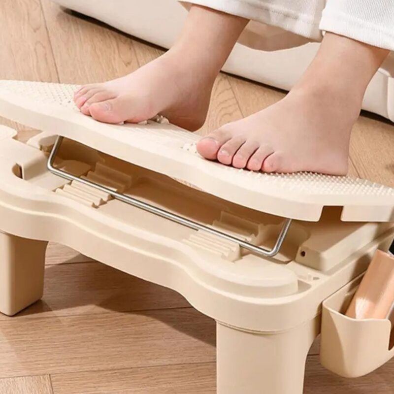 Repose-pieds ergonomique sous le bureau avec rouleaux de massage et correction de posture – Image 3